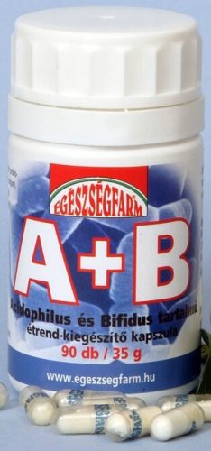 A+B - Acidophilus és Bifidus tartalmú étrend-kiegészítő - 90 db 