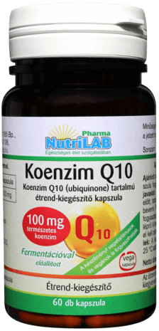 CSOMAG: NutriLAB Koenzim Q10 100 mg vega 60x + AJÁNDÉK Omega-3