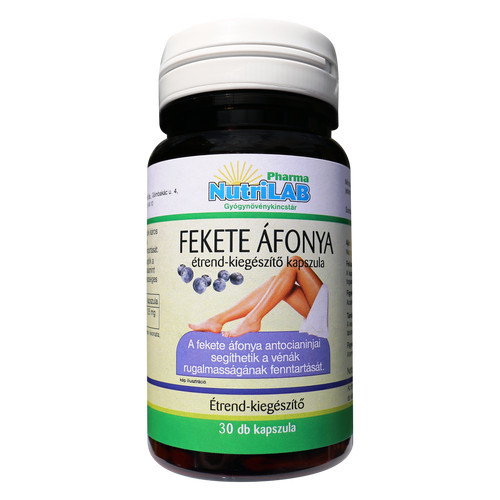CSOMAG: NutriLAB Fekete Áfonya kapszula 30X  + AJÁNDÉK C-vitamin