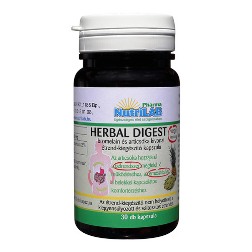 NutriLAB Herbal Digest vega kapszula 30X