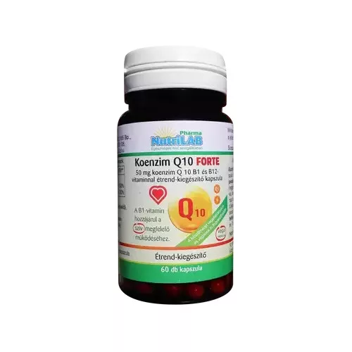 CSOMAG: NutriLAB Koenzim Q10 Forte vega 60X + AJÁNDÉK C-vitamin