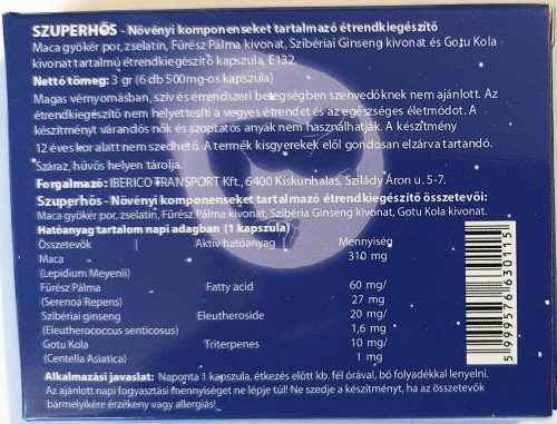 SZUPERHŐS - 6 db potencianövelő