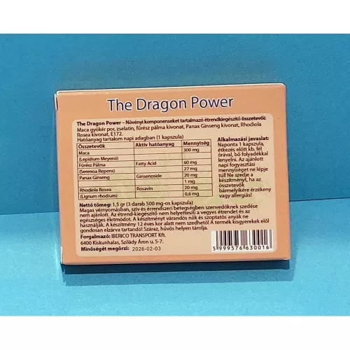 THE DRAGON POWER – 3 db potencianövelő