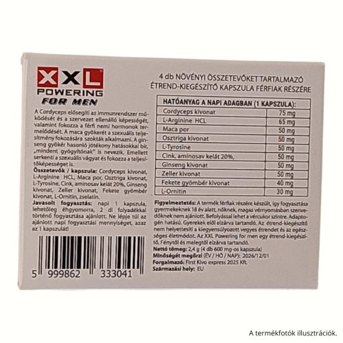 XXL POWERING FOR MEN – 4 kapszula
