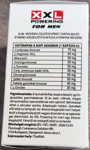 XXL POWERING FOR MEN – 8 db potencianövelő