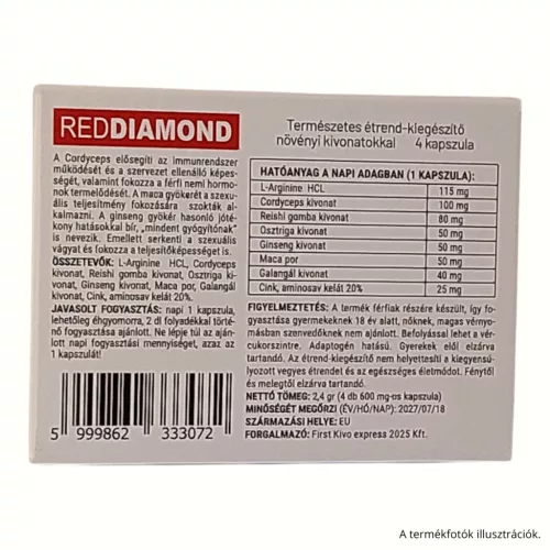 RED DIAMOND - 4 kapszula