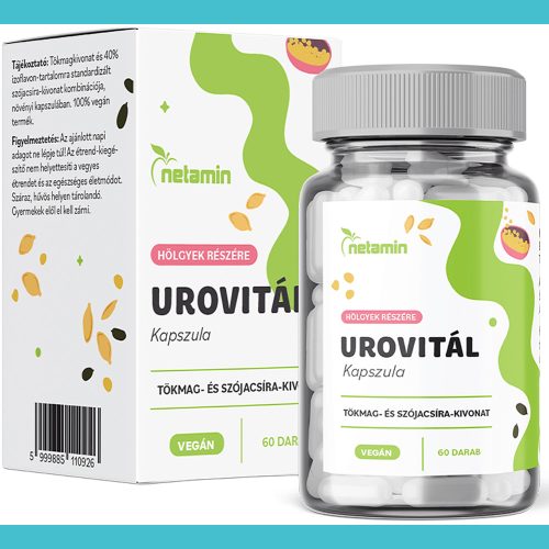 Netamin UroVitál - étrend kiegészítő kapszula inkontinenciára (60db)