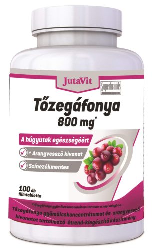 JutaVit Tőzegáfonya 800 mg + Aranyvessző kivonat - 100 db