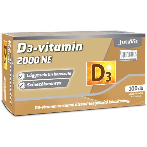 JutaVit D3-vitamin 2000NE - 100 db lágykapszula