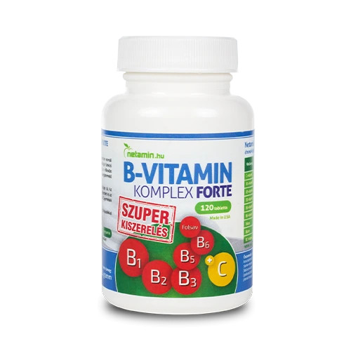Netamin B-vitamin komplex FORTE - 120 tabletta