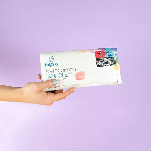 Beppy  Tampon WET - Lubricated sponge tampon - 4 pieces