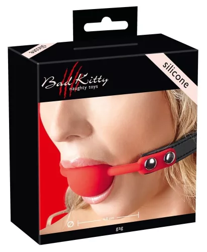 Bad Kitty Red Gag Silicone