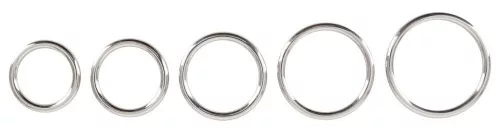 Bad Kitty Set of 5 Metal Rings