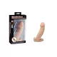 Charmly Cyberskin Extension Sleeve Dual Powerful Vibrators Flesh_B0O50_1