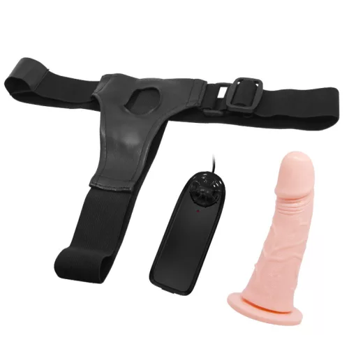 Hollow strap-on with Vibration