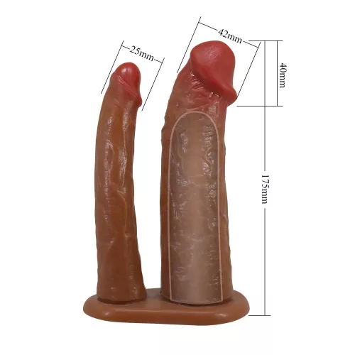 Pretty Love Keaven Harness Briefs with Double Dildos