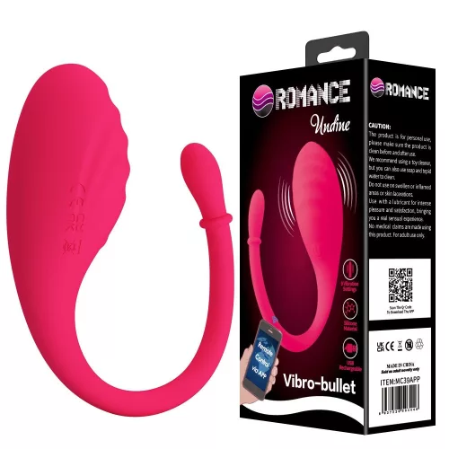 APP CONTROL BULLET, Multi Programs, 9 Functions of Vibration, Fully Silicone, USB rechargeable, Waterproof