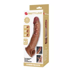Pretty Love Extension Penis Sleeve 10,2" Brown