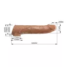 Pretty Love Extension Penis Sleeve 10,2" Brown