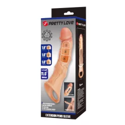 Pretty Love Extension Penis Sleeve 11" Flesh