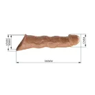 Pretty Love Extension Penis Sleeve 11" Brown