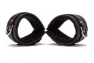 Hand Cuffs Grain Leather Black