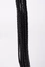 Kid Handle Kid Leather Braided Tails Black