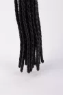 Kid Handle Kid Leather Braided Tails Black