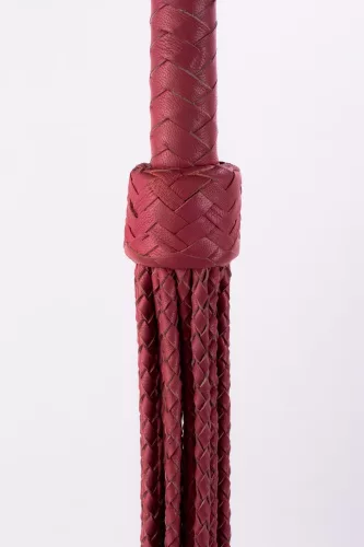 Kid Handle Kid Leather Braided Tails Pink_B15O25_3