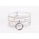 Designer Traingo Collar Made in Calf Softy Leather White