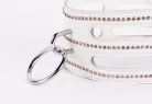 Designer Traingo Collar Made in Calf Softy Leather White
