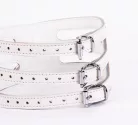 Designer Traingo Collar Made in Calf Softy Leather White