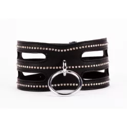 Designer Traingo Collar Made in Calf Softy Leather Black