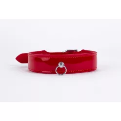 Patent Leather with Lamb Leather Backing Red