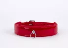 Patent Leather with Lamb Leather Backing Red