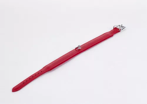 Patent Leather with Lamb Leather Backing Red