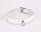 Patent Leather with Lamb Leather Backing White