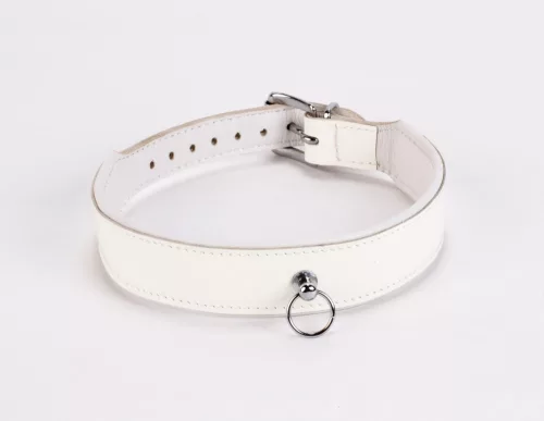 Patent Leather with Lamb Leather Backing White