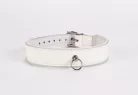 Patent Leather with Lamb Leather Backing White