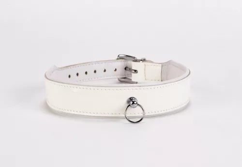 Patent Leather with Lamb Leather Backing White