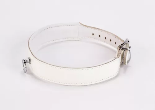 Patent Leather with Lamb Leather Backing White