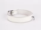 Patent Leather with Lamb Leather Backing White