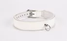 Patent Leather with Lamb Leather Backing White