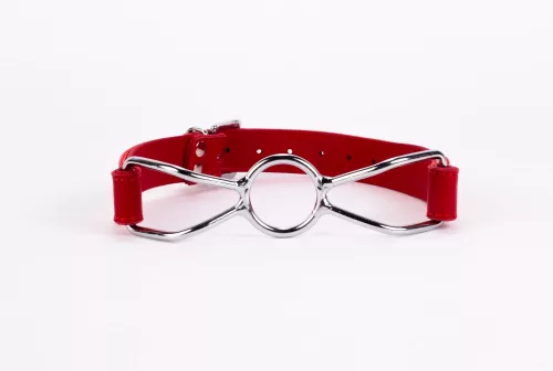Calf Softy Leather Top and Lamb Leather Padding with Stainless Steel Mouth Piece Red