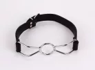 Calf Softy Leather Top and Lamb Leather Padding with Stainless Steel Mouth Piece Black