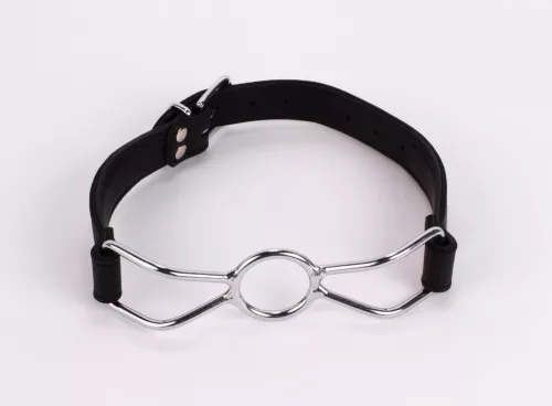 Calf Softy Leather Top and Lamb Leather Padding with Stainless Steel Mouth Piece Black