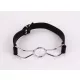 Calf Softy Leather Top and Lamb Leather Padding with Stainless Steel Mouth Piece Black