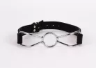 Calf Softy Leather Top and Lamb Leather Padding with Stainless Steel Mouth Piece Black