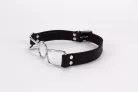 Calf Softy Leather Top and Lamb Leather Padding with Stainless Steel Mouth Piece Black