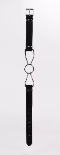 Calf Softy Leather Top and Lamb Leather Padding with Stainless Steel Mouth Piece Black
